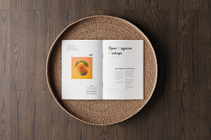 Open Magazine Mockups A4 / A5