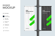 Street Pole Banner Mockup PSD, an Advertising Mockup by graphypix (Thumbnail 2 of 4)