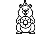 Cute Bear Silhouette Bundle, an Animal Illustration by Designer_Momina (Thumbnail 19 of 31)