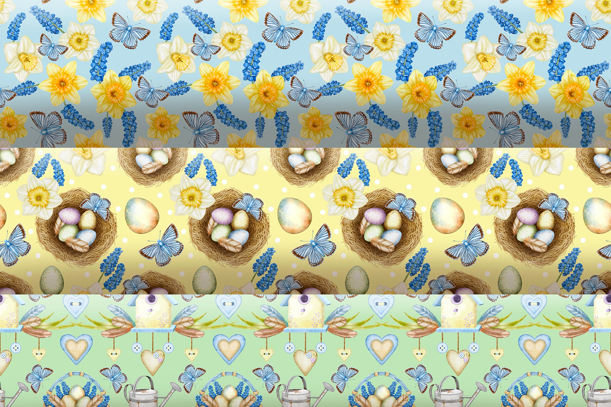Spring into Easter Clipart Set., a Seasonal Illustration by Happy Sloth Graphics (Photo 12 of 17)
