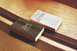 Vertical Rustic Wood Business Card, a Business Card Template by Nikolozgraphic