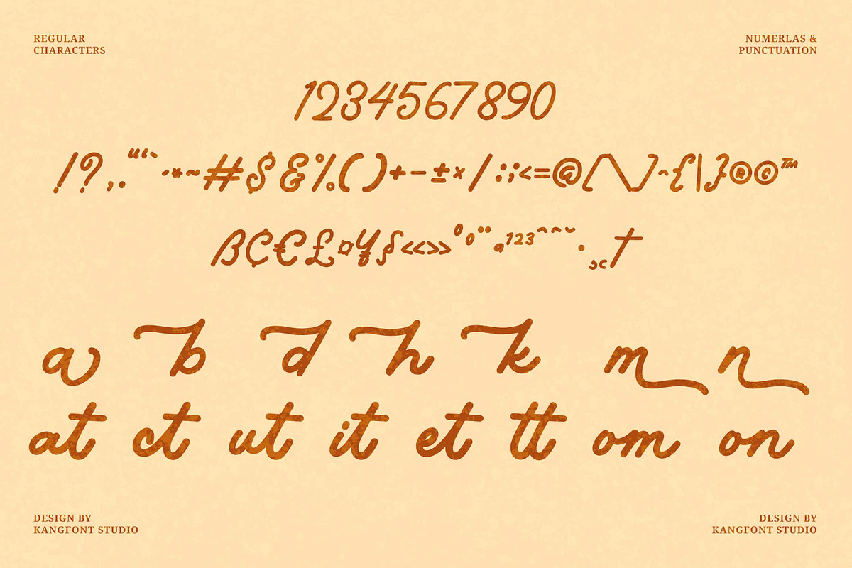 Raghuka - Monoline Script Font, a Script Font by kangfont Studio (Photo 4 of 5)