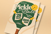 Pickleball Tournament Flyer Set, a Flyer Template by graphicook (Thumbnail 2 of 3)