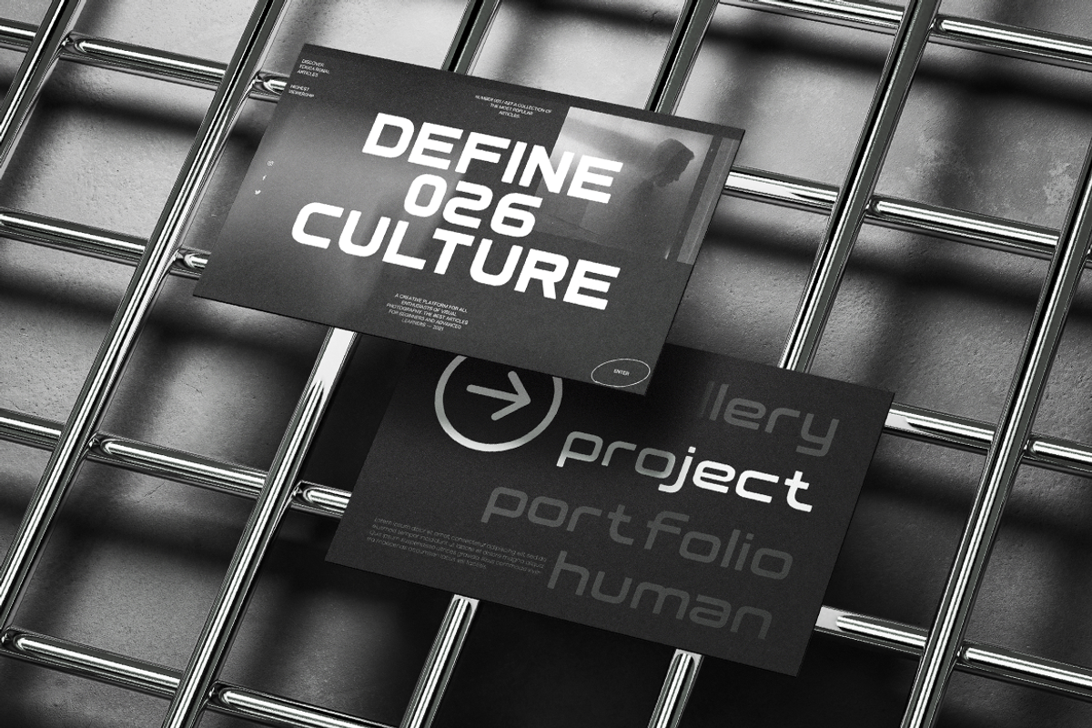 Hyperon Futuristic Geometric Font, a Sans Serif Font by Rasio Studio (Photo 11 of 11)