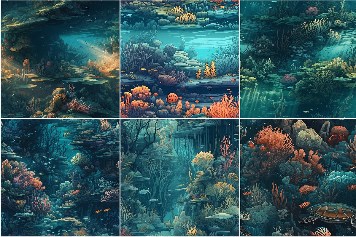 Nautical - Seamless Underwater Art, a Pattern Graphic by Pixel Perfect Patterns (Photo 10 of 10)