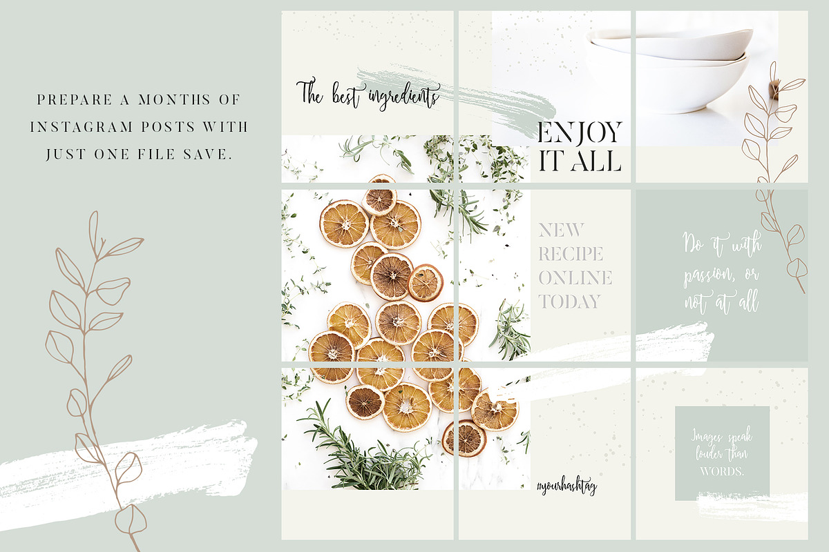 Instagram Puzzle Posts - 3 Themes, a Social Media Template by Youandigraphics (Photo 13 of 16)