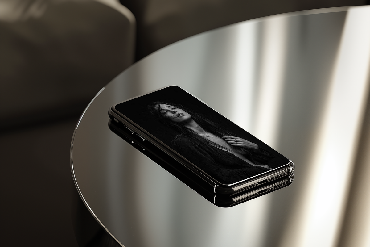 Chrome Phone Mockup, an iPhone Mockup by The Ethical Agency (Photo 3 of 3)
