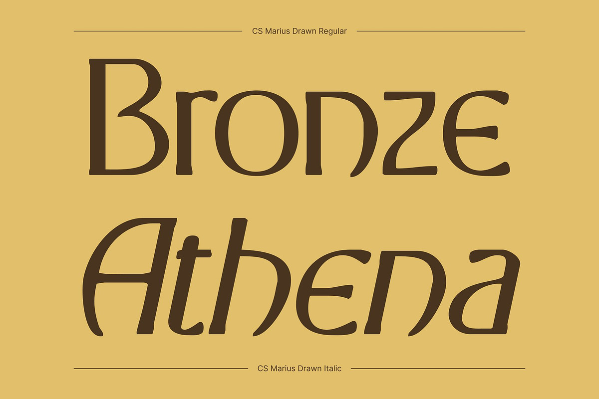 CS Marius Drawn, a Serif Font by Craft Supply Co. (Photo 3 of 8)