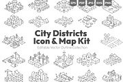 City Districts Icon Pack, an Object Illustration by Ilia Design (Thumbnail 1 of 14)