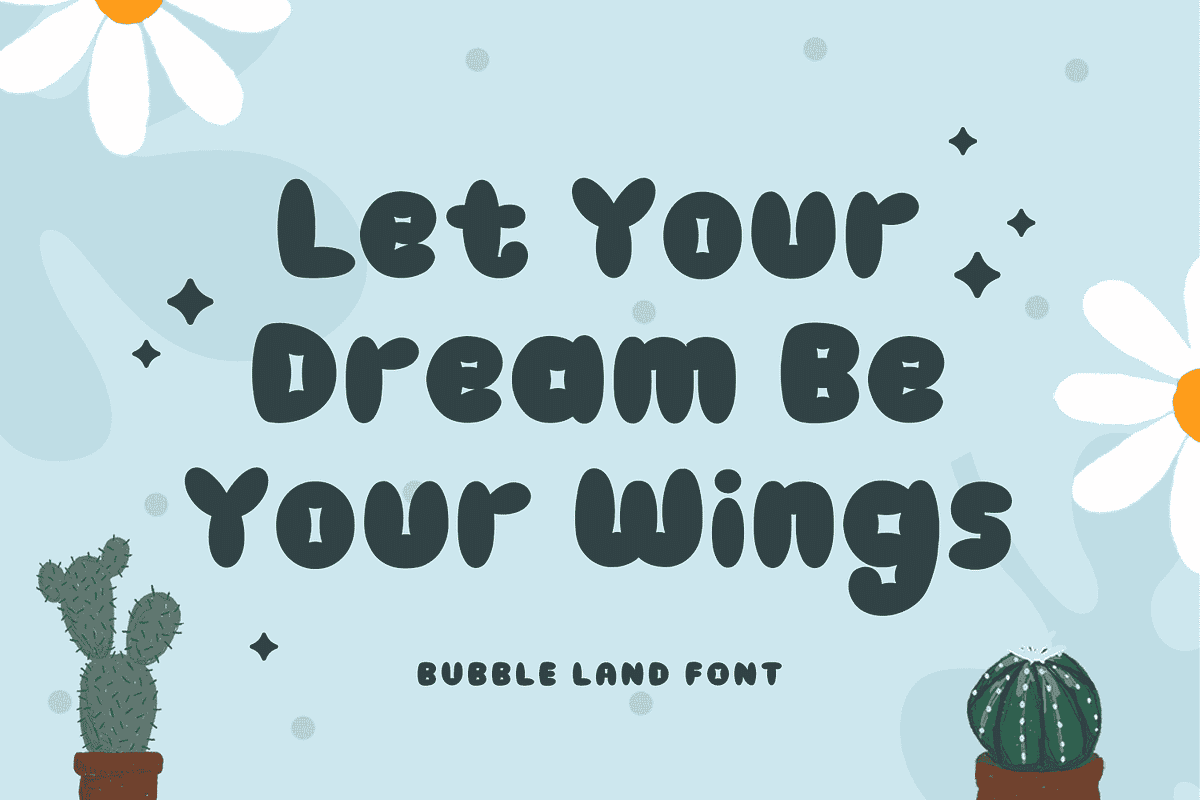 BUBBLELAND, a Handwritten Font by Mozatype (Photo 5 of 10)