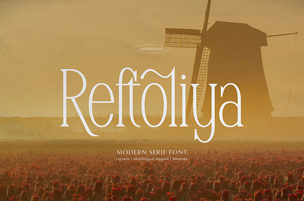 Reftoliya | Modern Serif Font