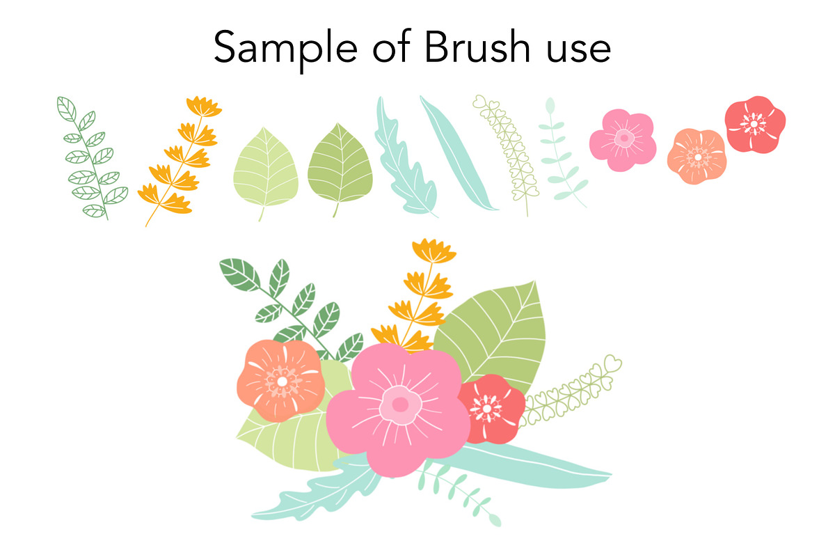 Lovely Floral Doodles, a Brush Add-On by Sense Library (Photo 2 of 30)