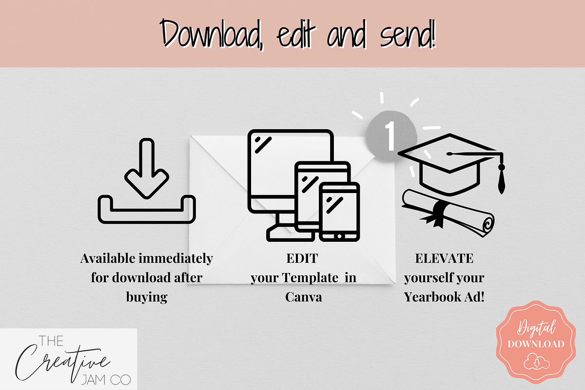 Graduation Yearbook Ad Template, a Magazine Template by Templatables (Photo 8 of 8)