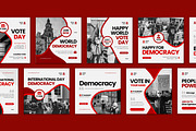 Democracy Day Instagram Post, a Social Media Template by CavenArt (Thumbnail 5 of 5)