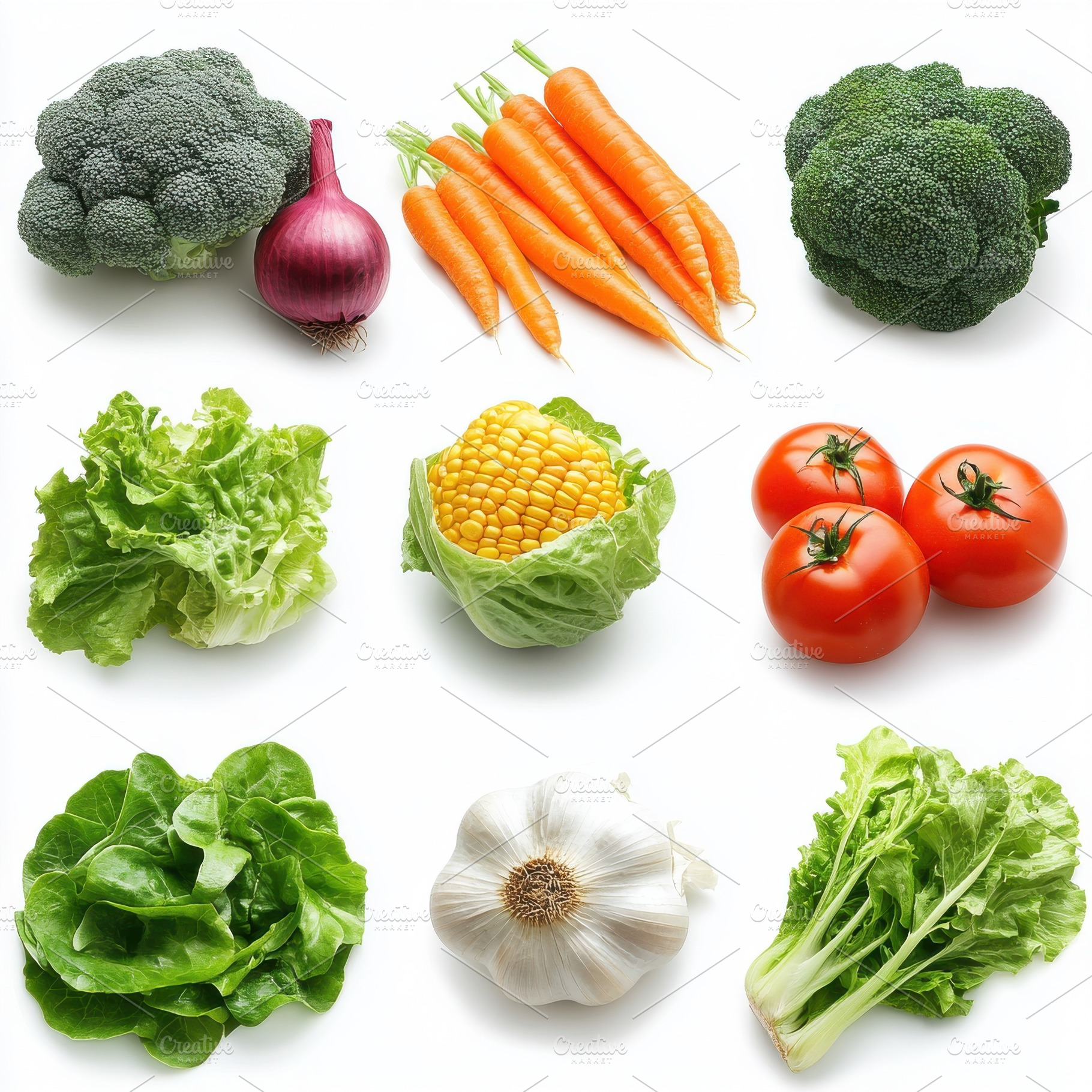 Fresh vegetables, broccoli, carrots,, a Food & Drink Photo by Pixeness Studio