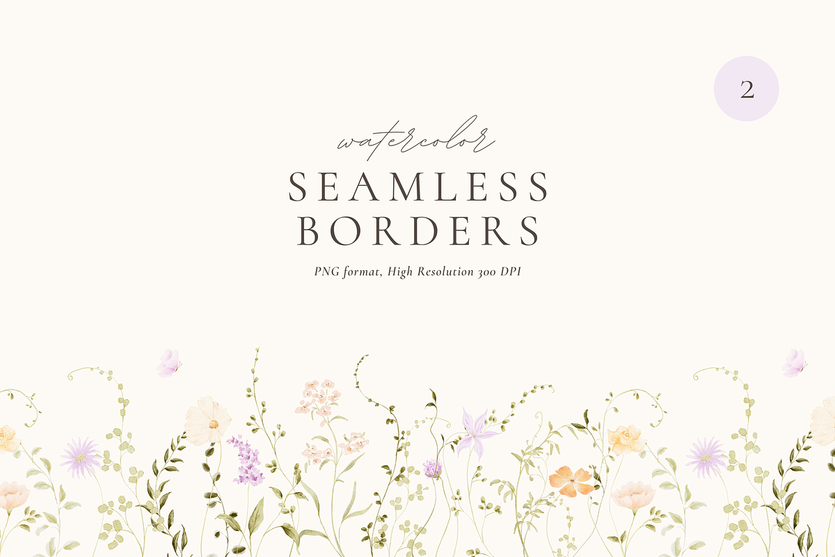 Dreamy Spring Watercolor Wildflowers, a Decorative Illustration by Altea Design Studio (Photo 13 of 15)