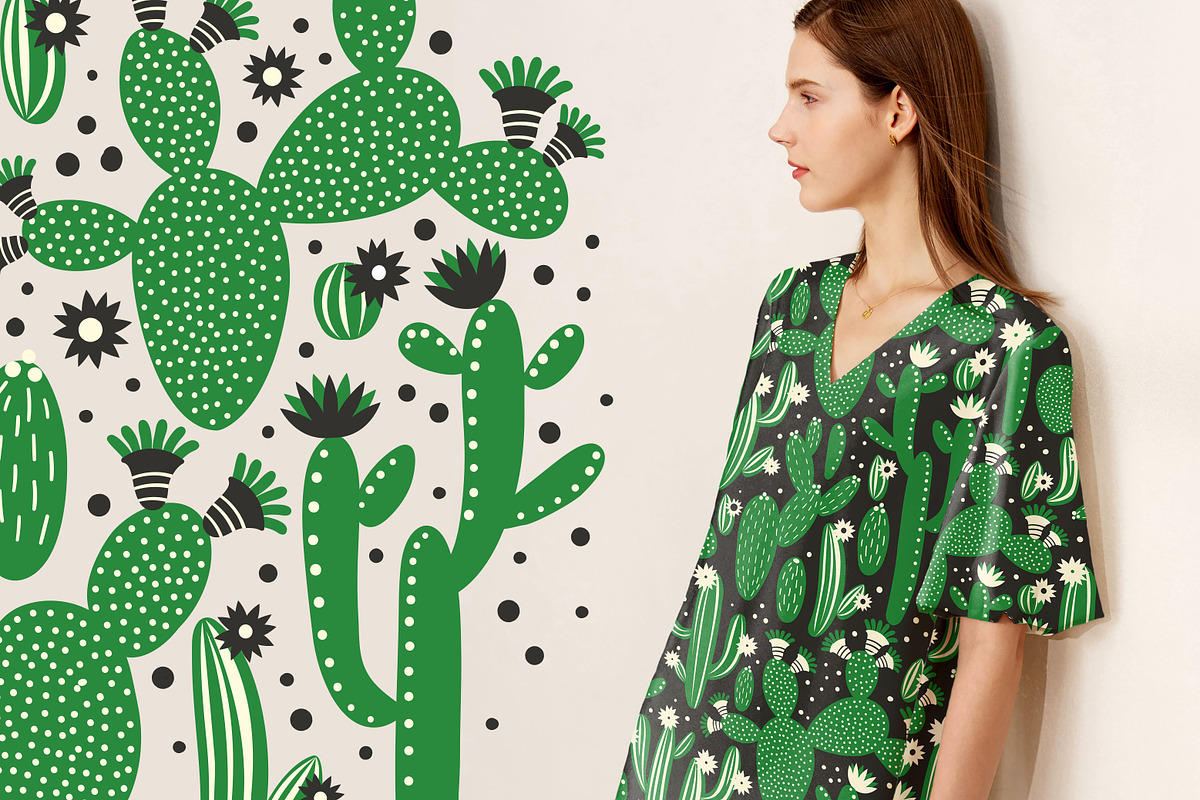 Cacti, a Pattern Graphic by Mona Monash (Photo 2 of 7)