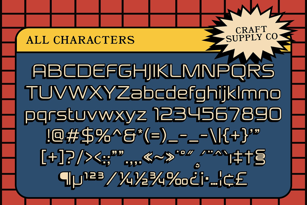 Megatrans 3D, a Sans Serif Font by Craft Supply Co. (Photo 8 of 8)
