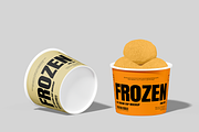 Ice Cream Cup Mockup, a Cups & Container Mockup by Bartama Graphic (Thumbnail 3 of 4)