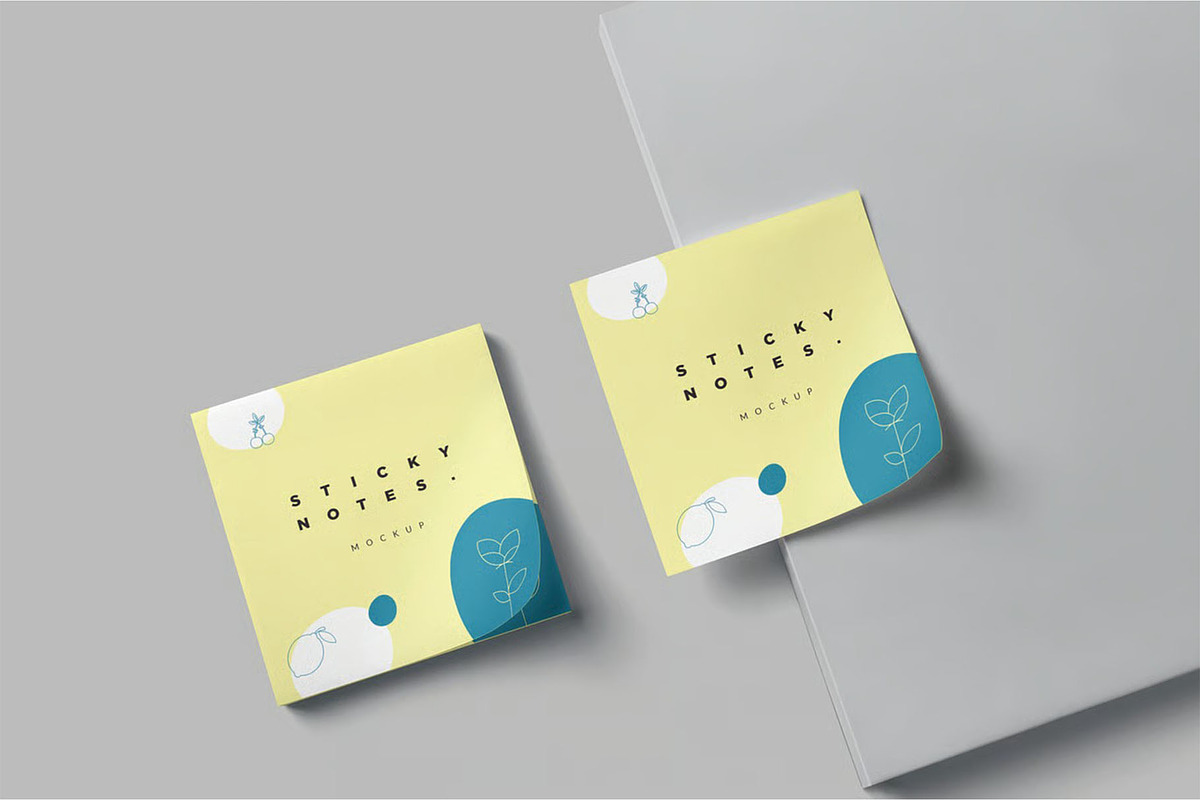 Sticky Note Pad Mockups, a Product Mockup by megostudi0 (Photo 3 of 6)