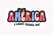 America | Retro Patriotic Font, a Sans Serif Font by KA Designs (Thumbnail 1 of 10)