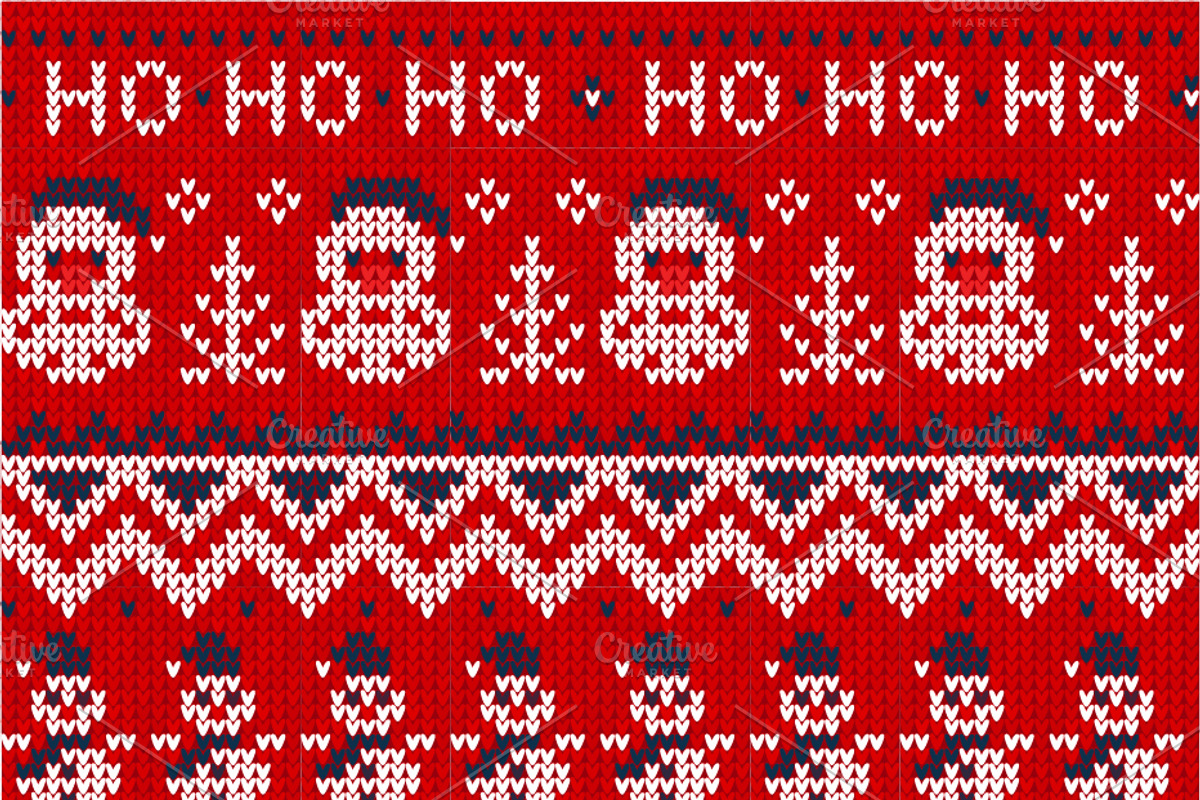 30 Seamless Knitted Borders, a Decorative Illustration by VasilkovS (Photo 9 of 11)