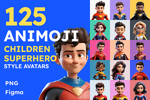 125 Animoji - Children Superhero