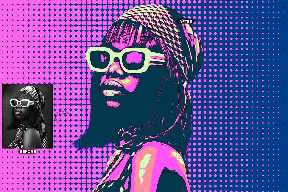 VECTOR PAINT FUSION FX Ps ACTION, an Action Add-On by Studio Retouch (Photo 8 of 11)