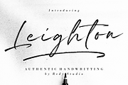 Leighton | authentic brush font, a Script Font by RedyStudio (Thumbnail 1 of 13)