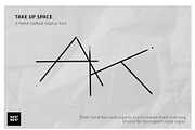 Take Up Space Hand Drawn  Font, a Font by CC CREATIVE CO (Thumbnail 1 of 4)