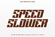 Speed Slower - Font, a Sans Serif Font by artchiles_design (Thumbnail 1 of 5)