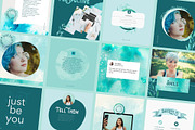 BLUE | Instagram Canva Pro Templates, a Social Media Template by Gabrielle Scarlett Design (Thumbnail 2 of 2)