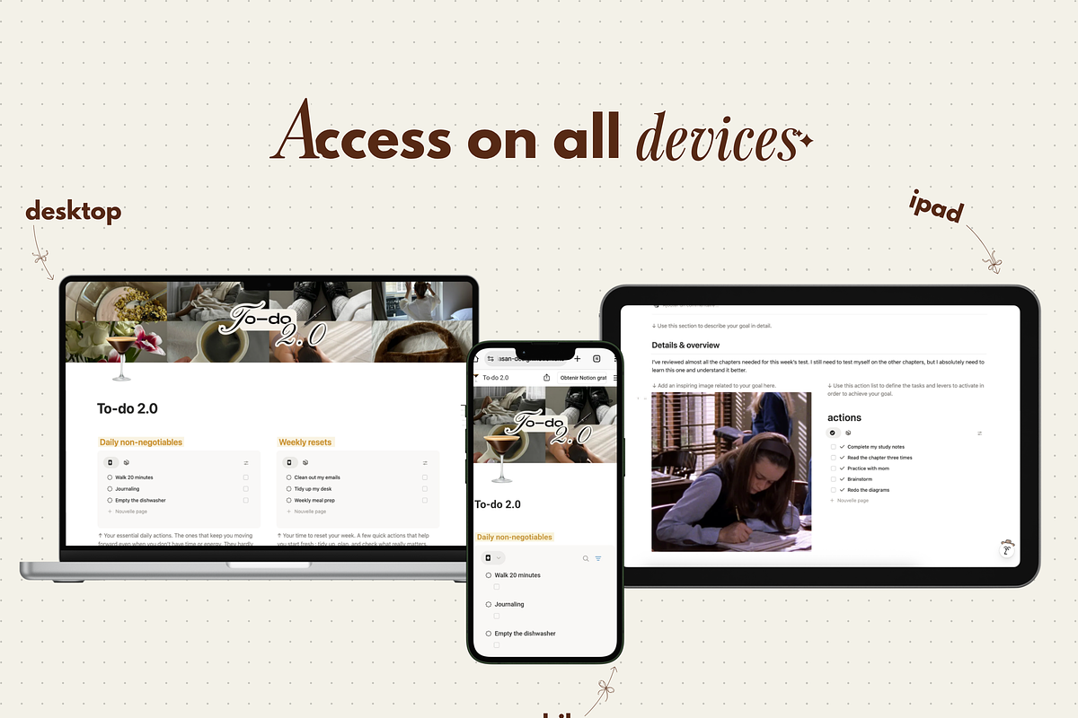 To-do 2.0 - Notion template, an App Template by Iasan Design (Photo 5 of 6)