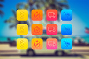 Layer styles for app icons, a Templates & Theme by Bene's shop (Thumbnail 2 of 3)