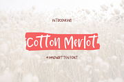 Cotton Merlot - a handwritten font, a Sans Serif Font by Design 265 (Thumbnail 1 of 6)