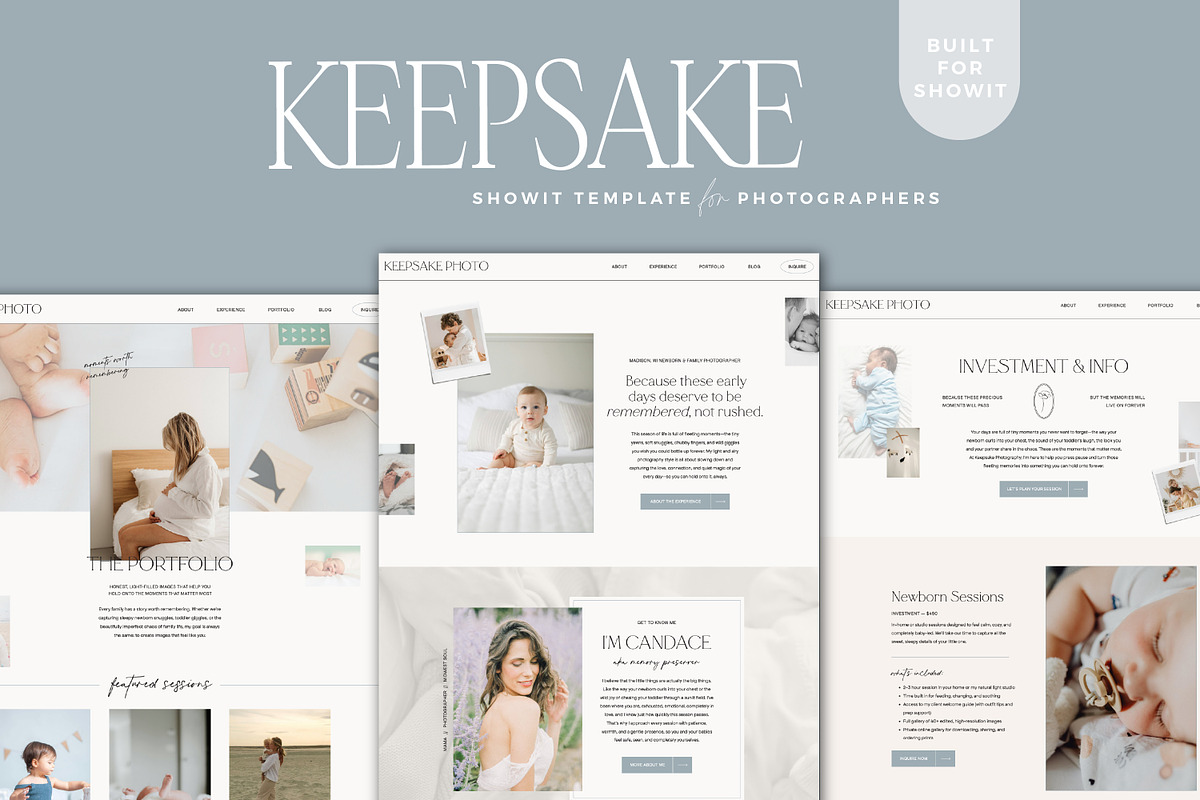 Showit Template Family Photographers, a Websites & App Template by Lennox Creative Co. (Photo 1 of 5)