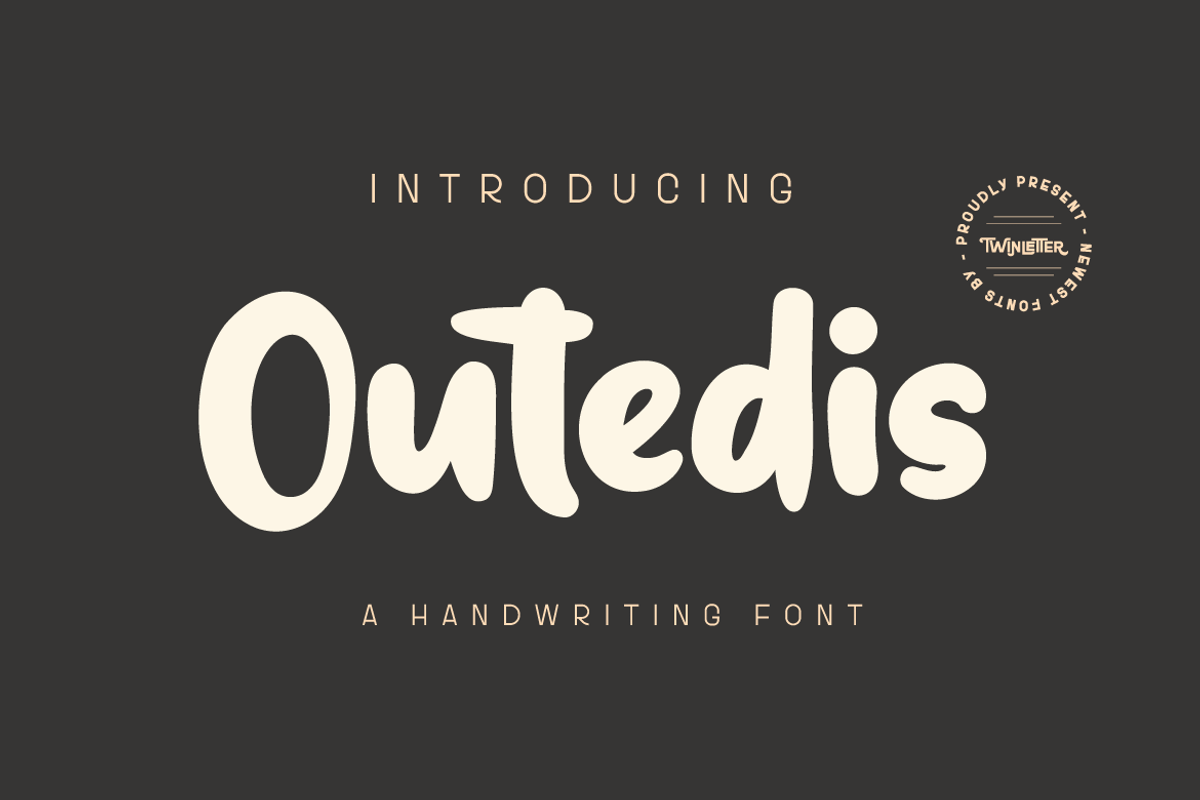 Outedis, a Sans Serif Font by twinstd (Photo 1 of 12)