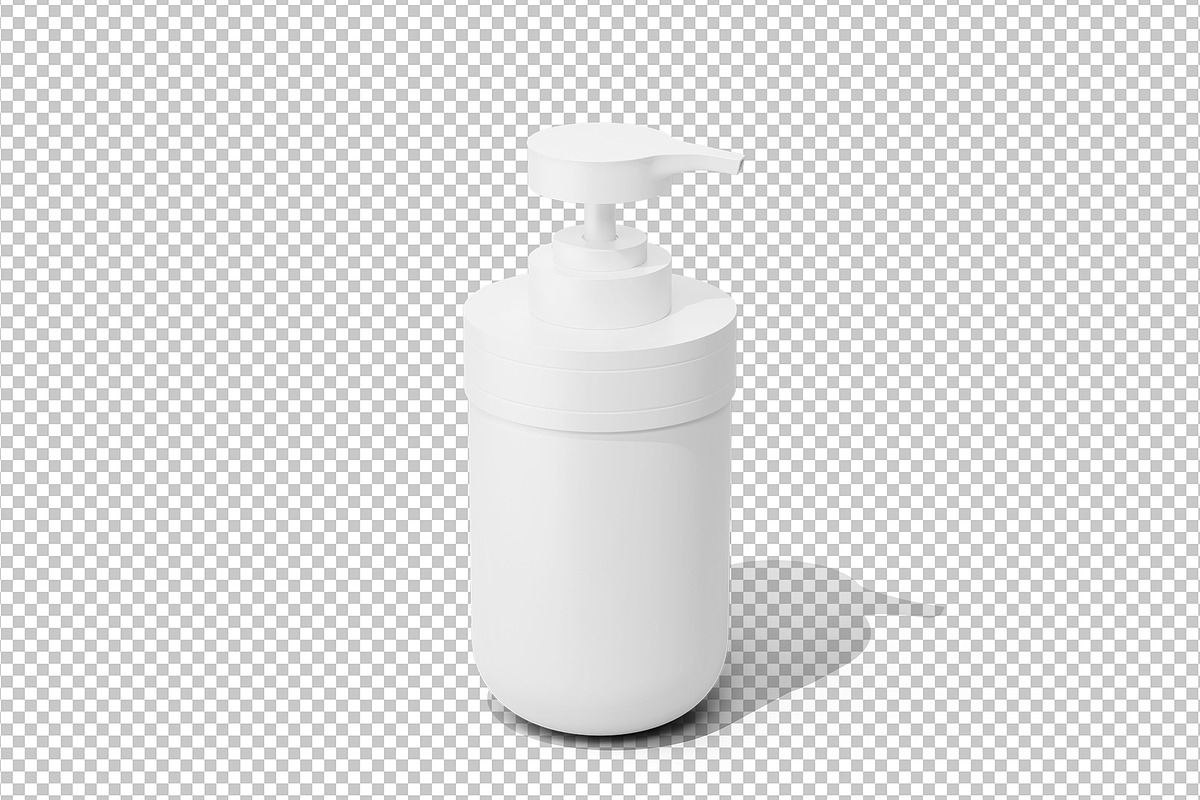 Pump Bottle Mockup, a Cups & Container Mockup by Akebareee (Photo 2 of 3)