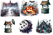 Scary Halloween Background Sublimati, an Illustration by DreamArtGraphic (Thumbnail 2 of 5)
