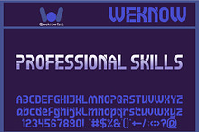 Professional Skills font