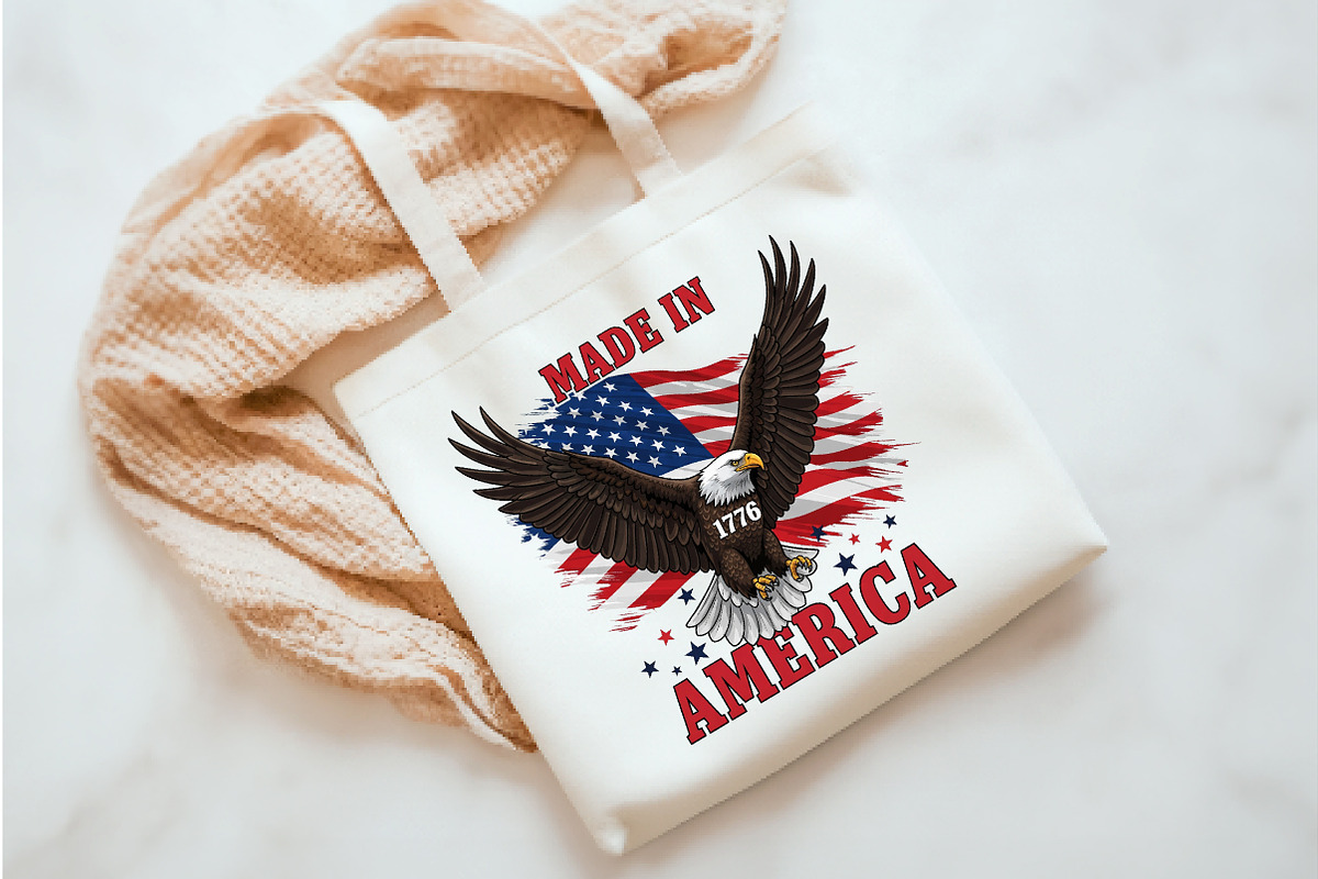Made in 1776 America, 4th of July, an Illustration by Watercolor design (Photo 3 of 3)