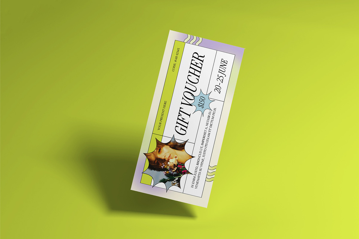 Classic Y2K Gift Voucher, a Card Template by Neermana (Photo 3 of 4)