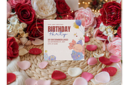 Valentine Floral Square Card Mockup, a Product Mockup by MockupWizard (Thumbnail 2 of 3)