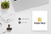 Food Talk Logo Template, a Branding & Logo Template by BdThemes (Thumbnail 1 of 3)