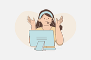 Customer Service Illustration, an Object Graphic by Jump Studio (Thumbnail 7 of 12)