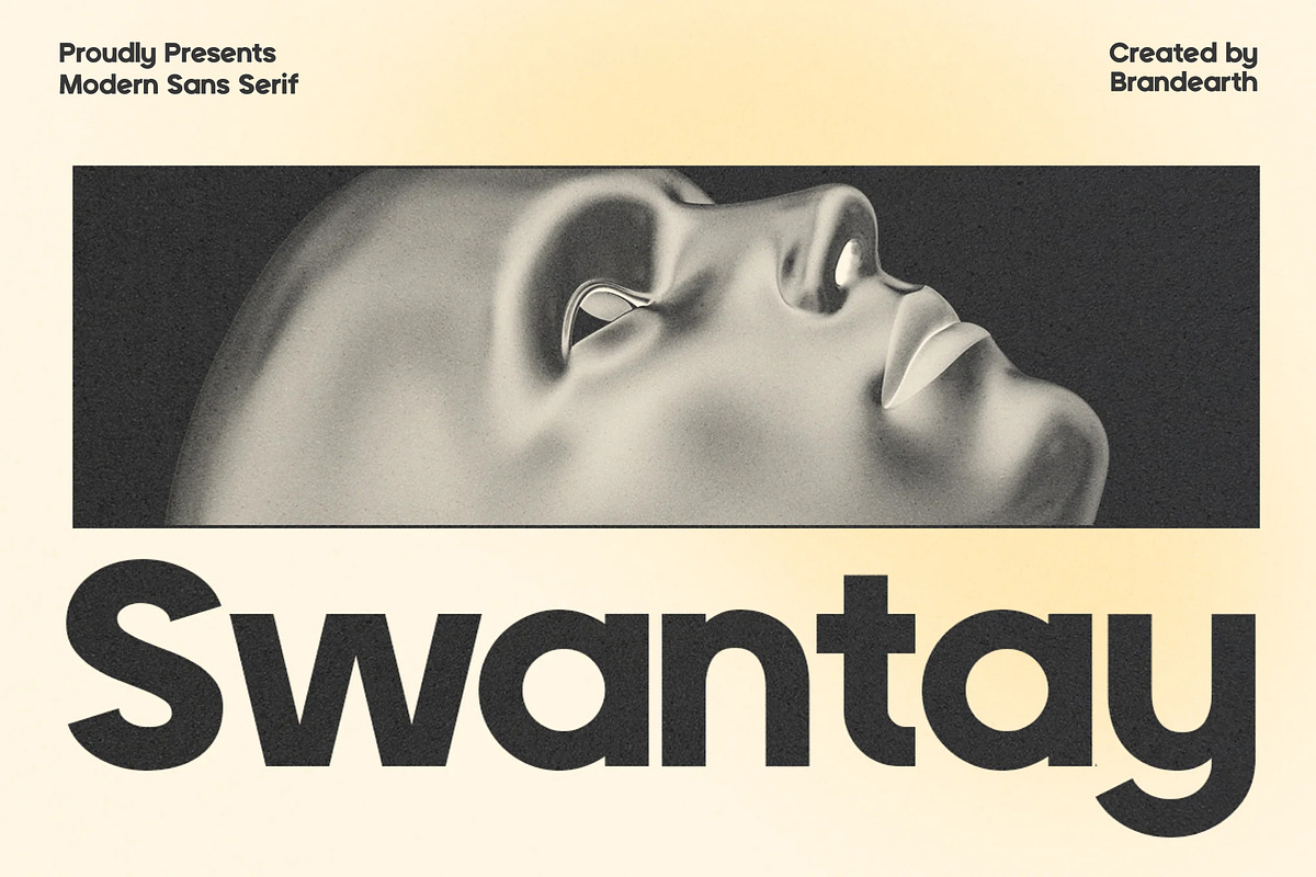 Swantay – Bold Geometric Sans Serif, a Sans Serif Font by Brand Earth (Photo 1 of 12)