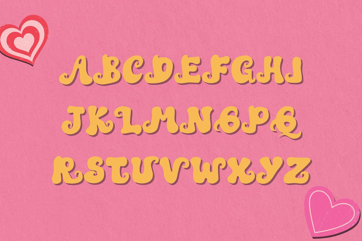 Beloved retro font, a Script Font by JJuta (Photo 5 of 6)
