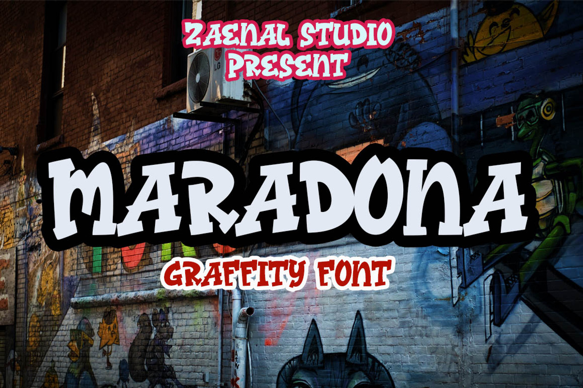 Maradona, a Script Font by Zaenal Studio (Photo 1 of 8)