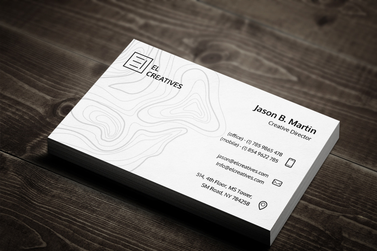 Clean Corporate Business Card, a Business Card Template by bouncy (Photo 4 of 4)