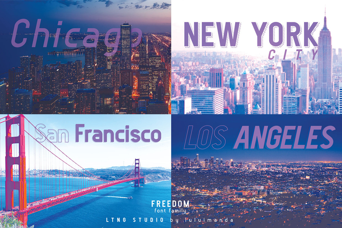 FREEDOM font family, a Sans Serif Font by LTNG STUDIO (Photo 9 of 12)